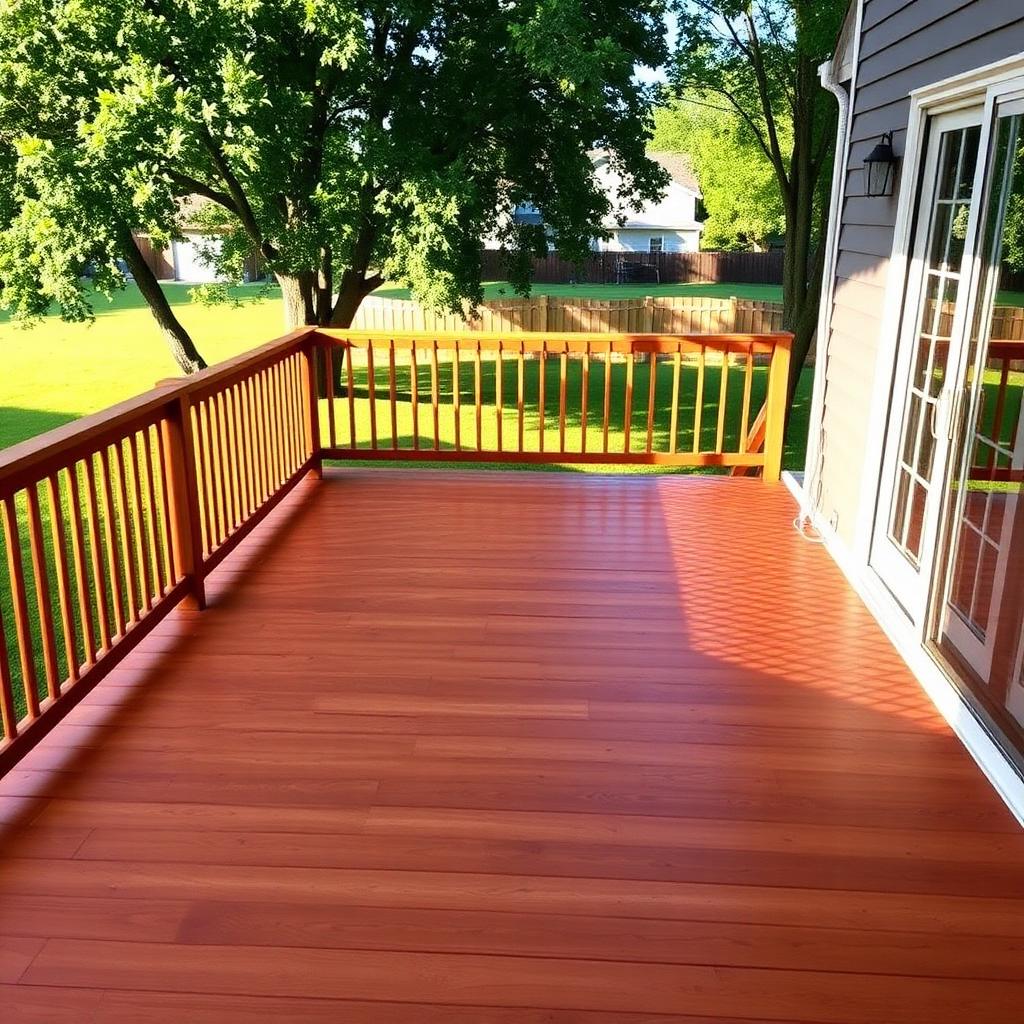 Custom backyard deck
